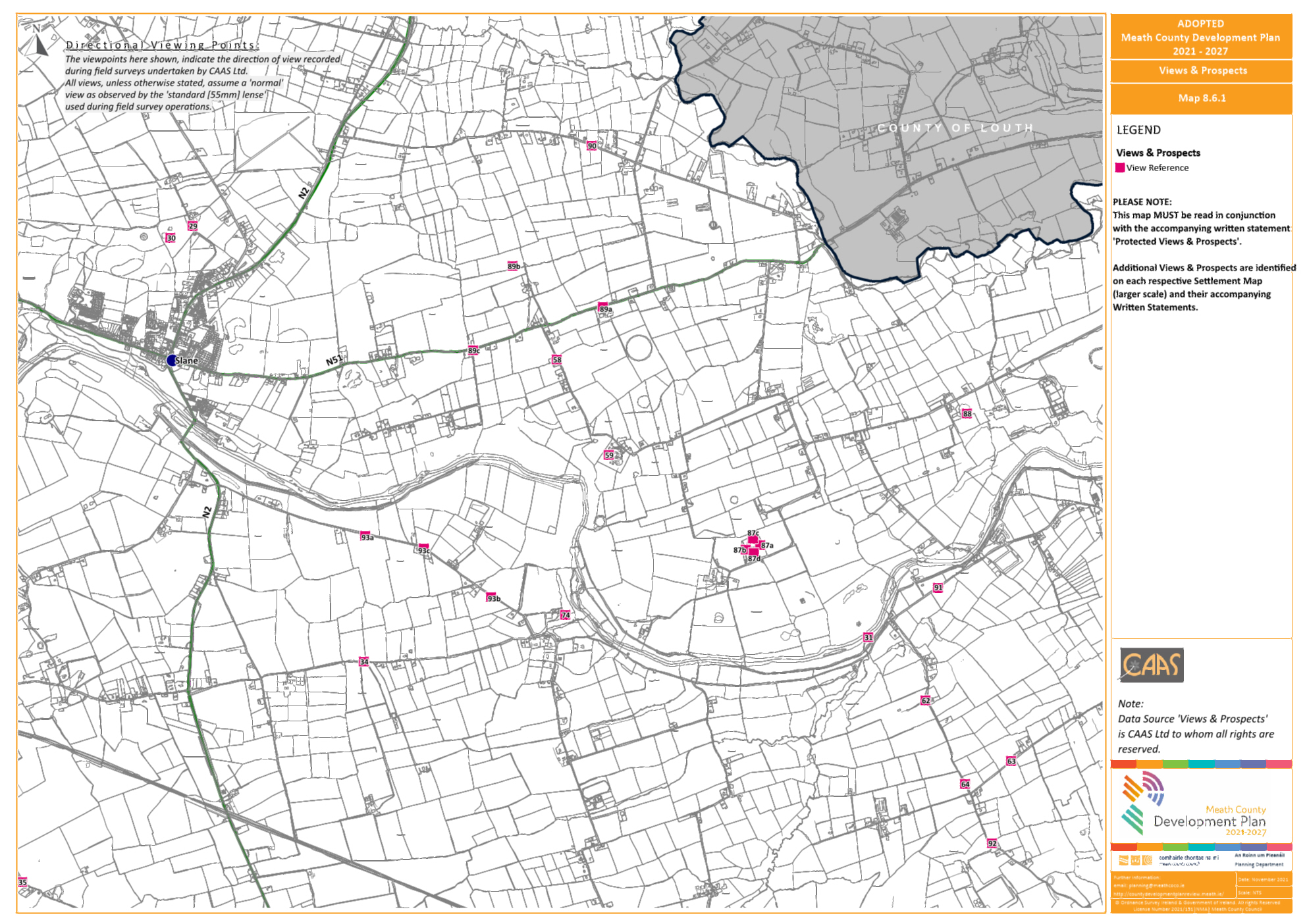 Map 3.6.1 Views & Prospects Slane and Bru na Boinne